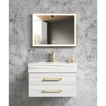 Meuble de salle de bain Blanc Jaipur - 80 cm