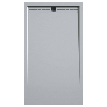 Receveur de douche Gris 7035, finition Lisse Stone CACH, grille de couleur