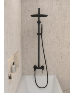 Colonne douche et baignoire Corbeau doré brossé
