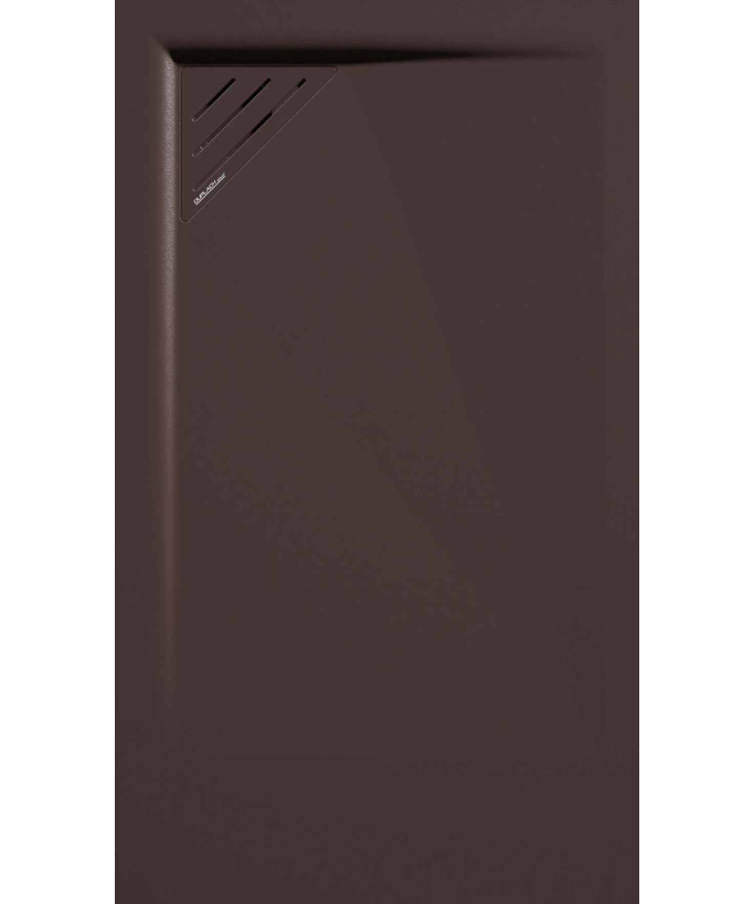 Receveur de douche Chocolat, finition Lisse Stone MIO, grille de couleur