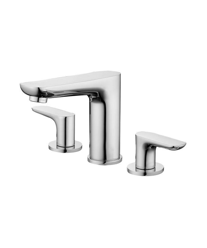 Robinet mélangeur lavabo sur plage Chromé - Spica