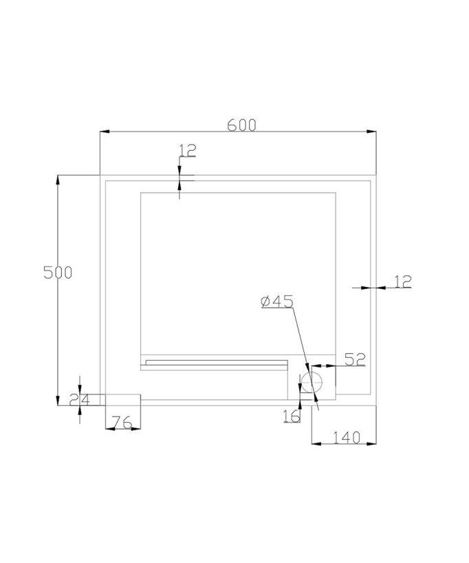 Lavabo rectangulaire suspendu Blanc mat - Kwilu