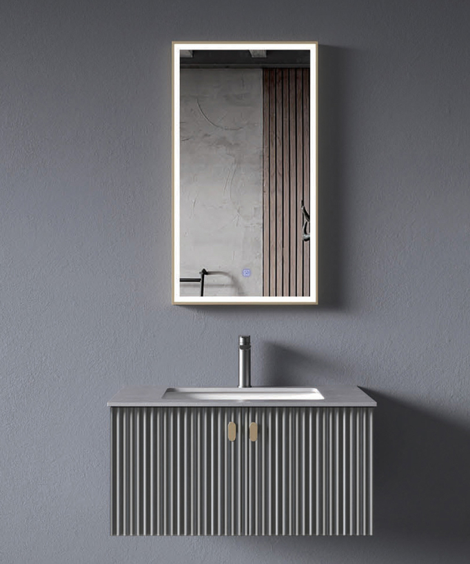 Meuble de salle de bain Gris Bombay