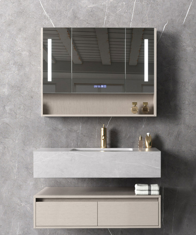 Meuble de salle de bain Gris Madras