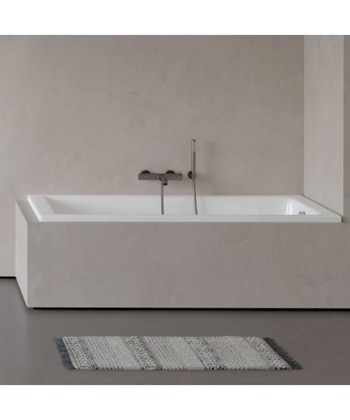 Baignoire rectangulaire classique Blanc brillant - Bali