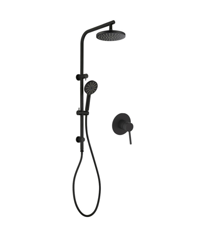 Colonne de douche noir au design épuré et unique