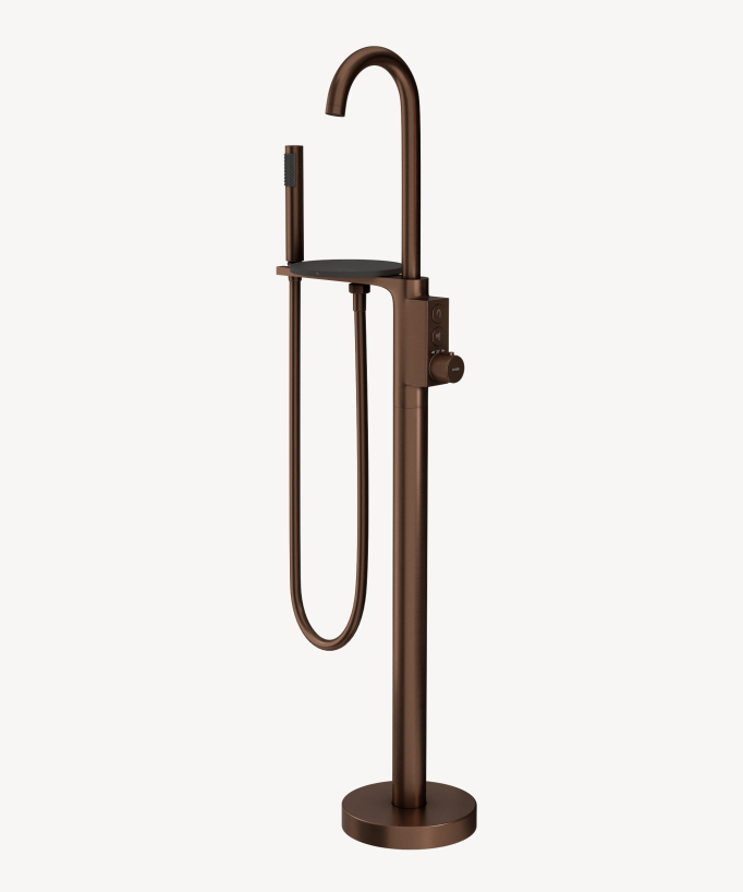 Robinet mitigeur thermostatique de baignoire au sol