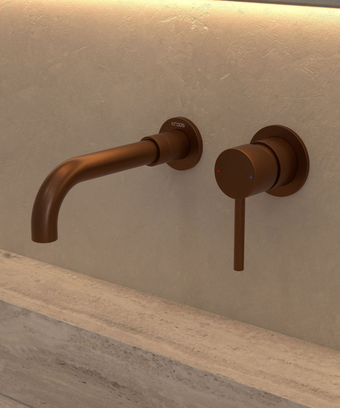 Mitigeur lavabo mural - Corbeau