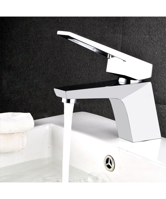 Robinet mitigeur lavabo en laiton chromé - Antarès