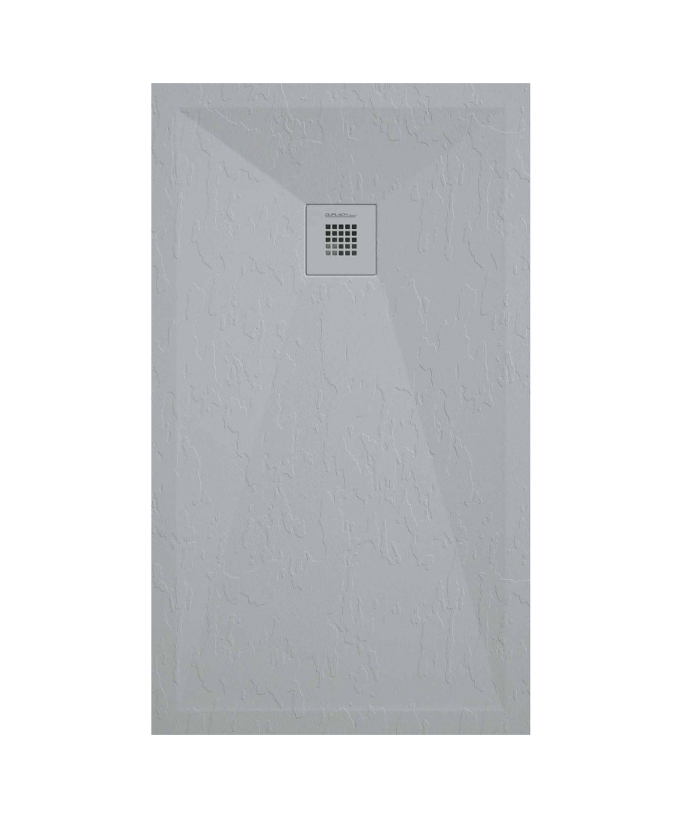 Receveur de douche Gris 7035, finition ardoise Stone Plus, grille de couleur
