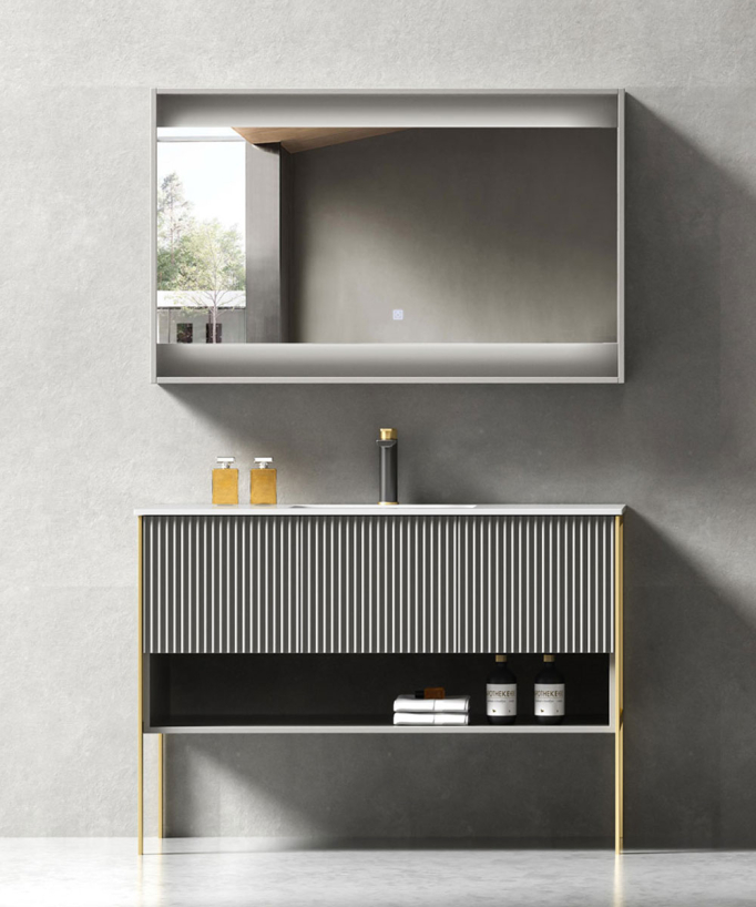 Meuble de salle de bain Gris - Calcutta