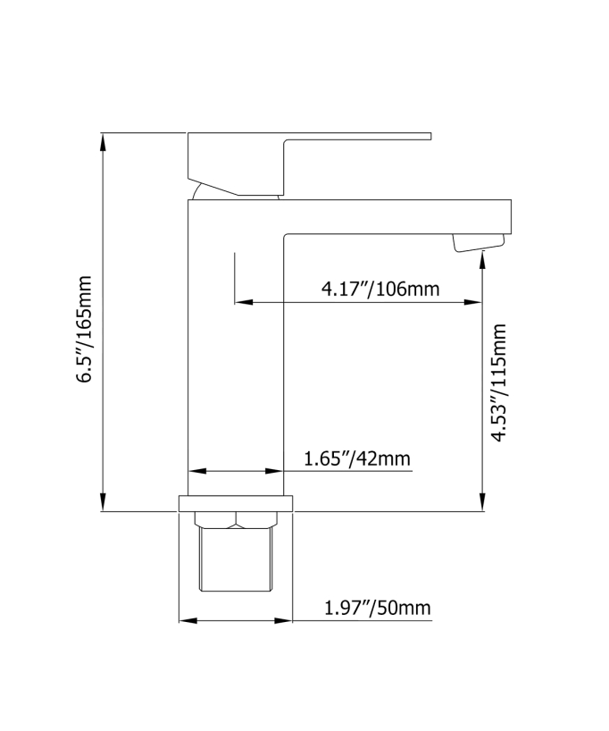 Robinet mitigeur lavabo Chromé - Sirius