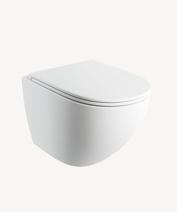 Ottawa Comfort - Wc suspendu avec abattant à fermeture progressive Blanc