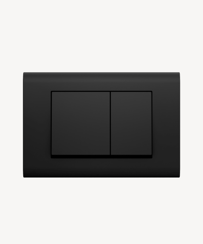 Plaque de commande avec double touche compatible avec Sigma Geberit