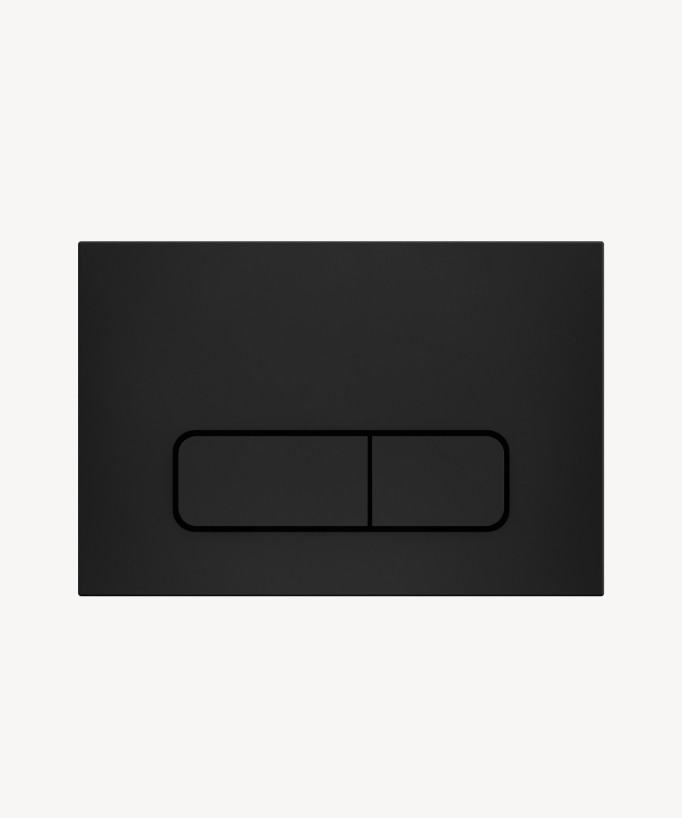Plaque de déclenchement rectangulaire compatible avec le bâti-support Geberit