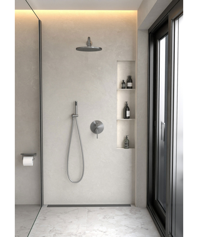 Composition mitigeur de douche encastrée - Corbeau