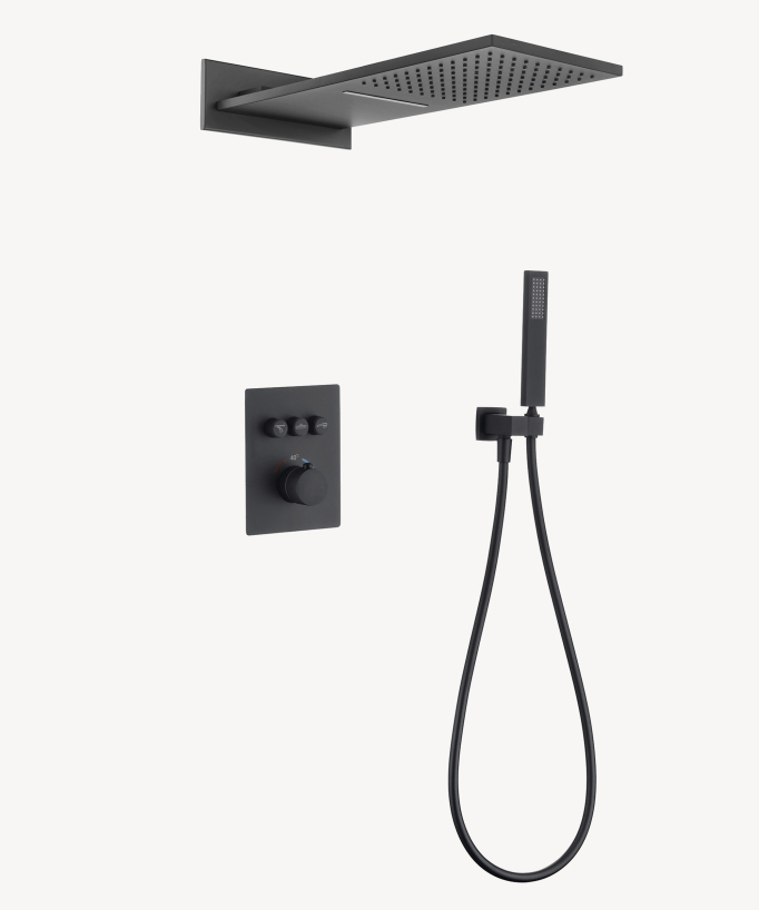 Pack douche thermostatique avec effet cascade - Sirius