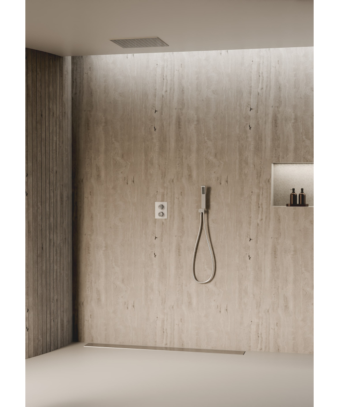 Système de douche thermostatique encastré au plafond