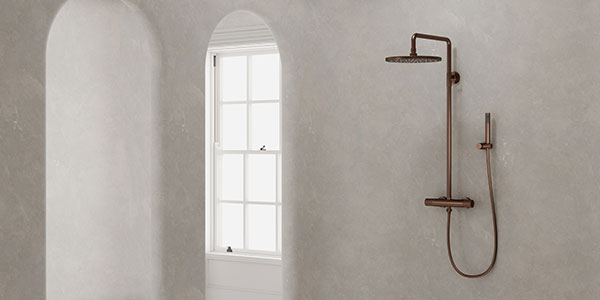 Douche avec mitigeur thermostatique